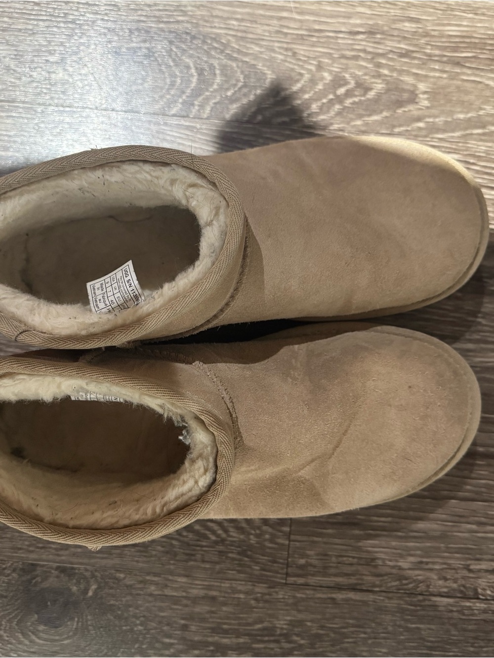 UGG Tan classic platform